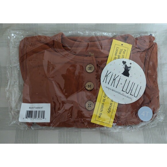 Kiki & Lulu Other - NIB Kiki and Lulu Bamboo Long Sleeve Two Piece PJs Burnt Orange size 4T